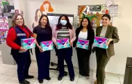 Entrega CEDHBC toallas sanitarias a mujeres en Mexicali y Ensenada