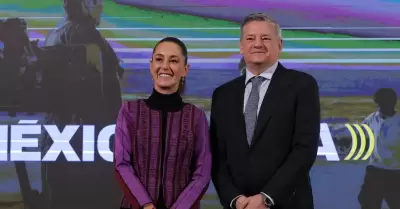 Claudia Sheinbaum y Ted Sarandos, co-CEO de Netflix