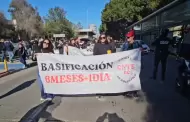 Trabajadores de la educacin de Tijuana marcharon en contra de la reforma al Issste