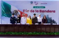 Encabeza alcaldesa Claudia Agatn ceremonia del Da la Bandera