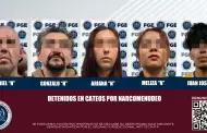 Detiene la FGE a cinco individuos en operativos contra el narcomenudeo