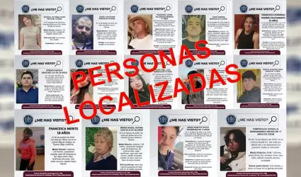 FGE localiza a 14 personas reportadas como desaparecidas