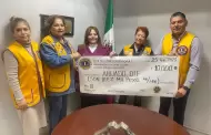 Club de Leones de Ensenada dona 10 mil pesos al programa Ahijado DIF Municipal