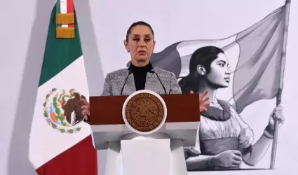 Claudia Sheinbaum desde Palacio Nacional.