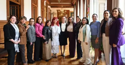 Marina del Pilar Avila Olmeda se reuni con la presidenta de Mxico