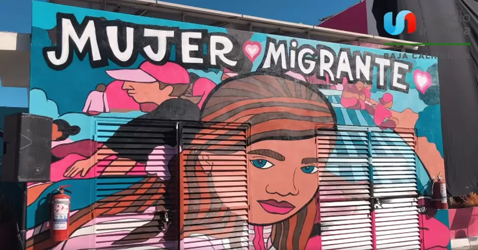 Rendichicas presenta en Tijuana mural representativo de mujeres migrantes