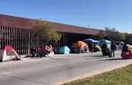 Bloqueo en Bulevar Aeropuerto deja a usuarios varados y genera cobros excesivos; manifestantes exigen audiencia con la presidenta