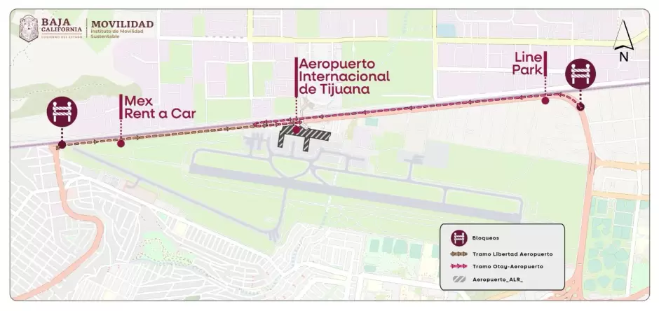 Servicio de traslado a usuarios del aeropuerto ante bloqueos