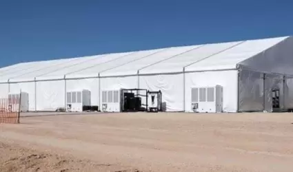 Centro de detencin de migrantes en Donna, Texas