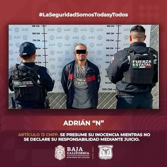 Prfugos de la justicia detenidos en Playas de Rosarito