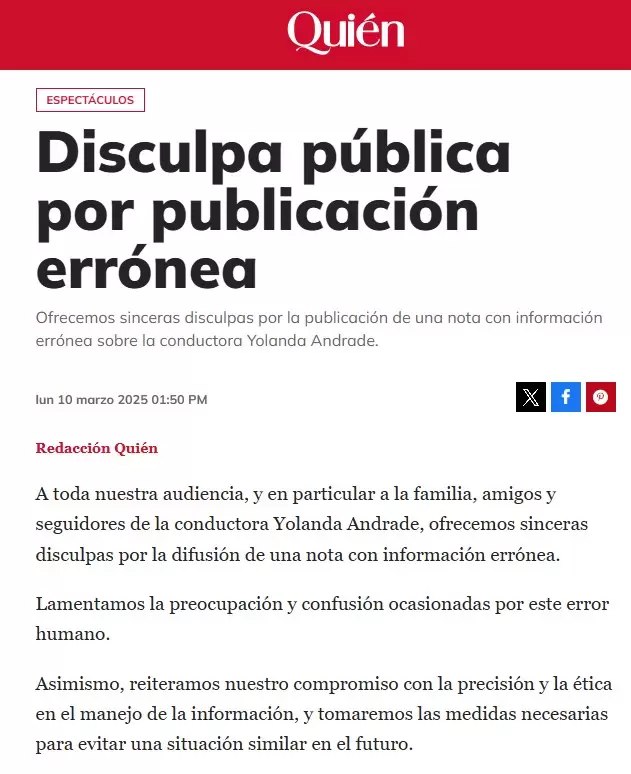 Comunicado Revista Quin