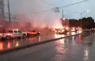 Incendio en local comercial provoc cierre del bulevar Daz Ordaz