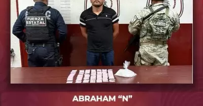 Detienen a hombre en posesin de drogas