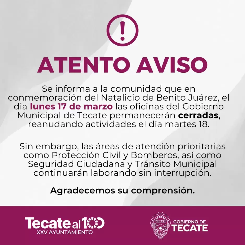 Atento Aviso Tecate