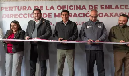 Inauguracin de la Oficina de Enlace de la Direccin de Migracin Oaxaquea en T