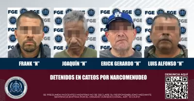 Detenidos tras cateos por narcomenudeo