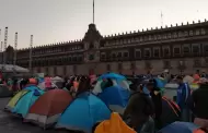 CNTE instala plantn en el Zcalo de la Ciudad de Mxico