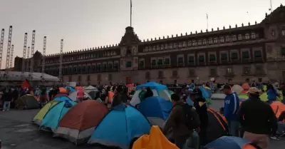 Plantn de la CNTE en el Zcalo