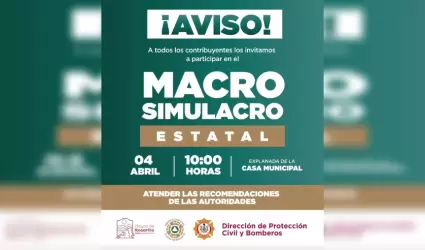 Macrosimulacro Estatal 2025