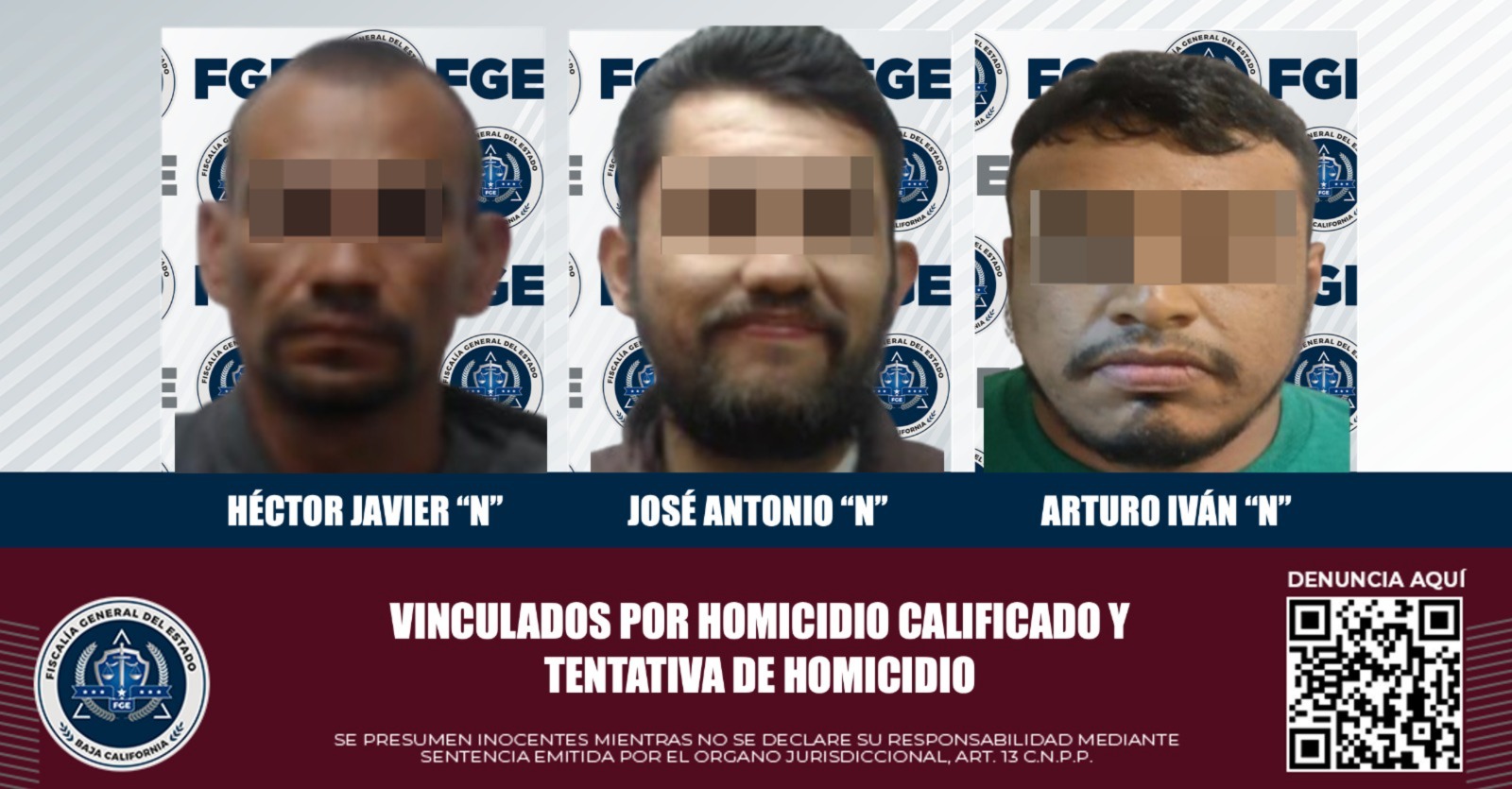 FGE logra vinculación a proceso de tres hombres por homicidio ...