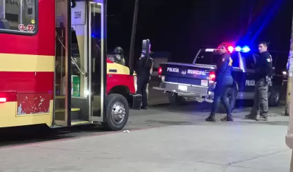 Lesionado por arma de fuego dentro de unidad de transporte pblico