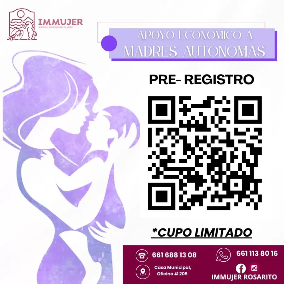 Convocatoria de apoyo econmico a madres autnomas