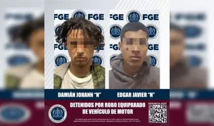 Dos sujetos por robo