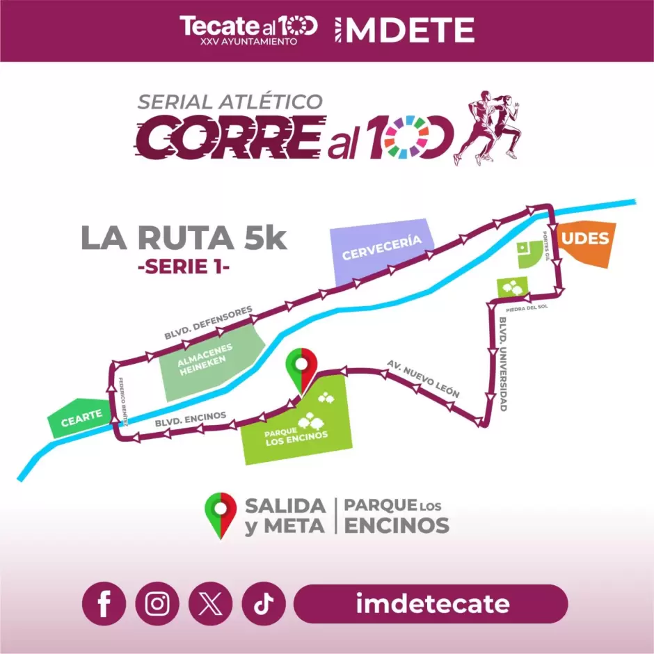 Serial Atltico "Corre al 100" en Tecate