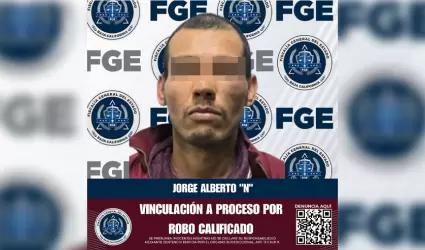 Detenido por robo calificado con violencia