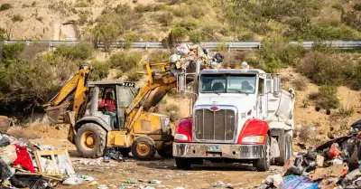 Desechos en basurero