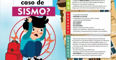 Recomendaciones tras sismo registrado