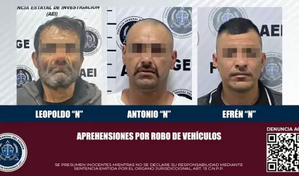 Tres prfugos de la justicia capturados