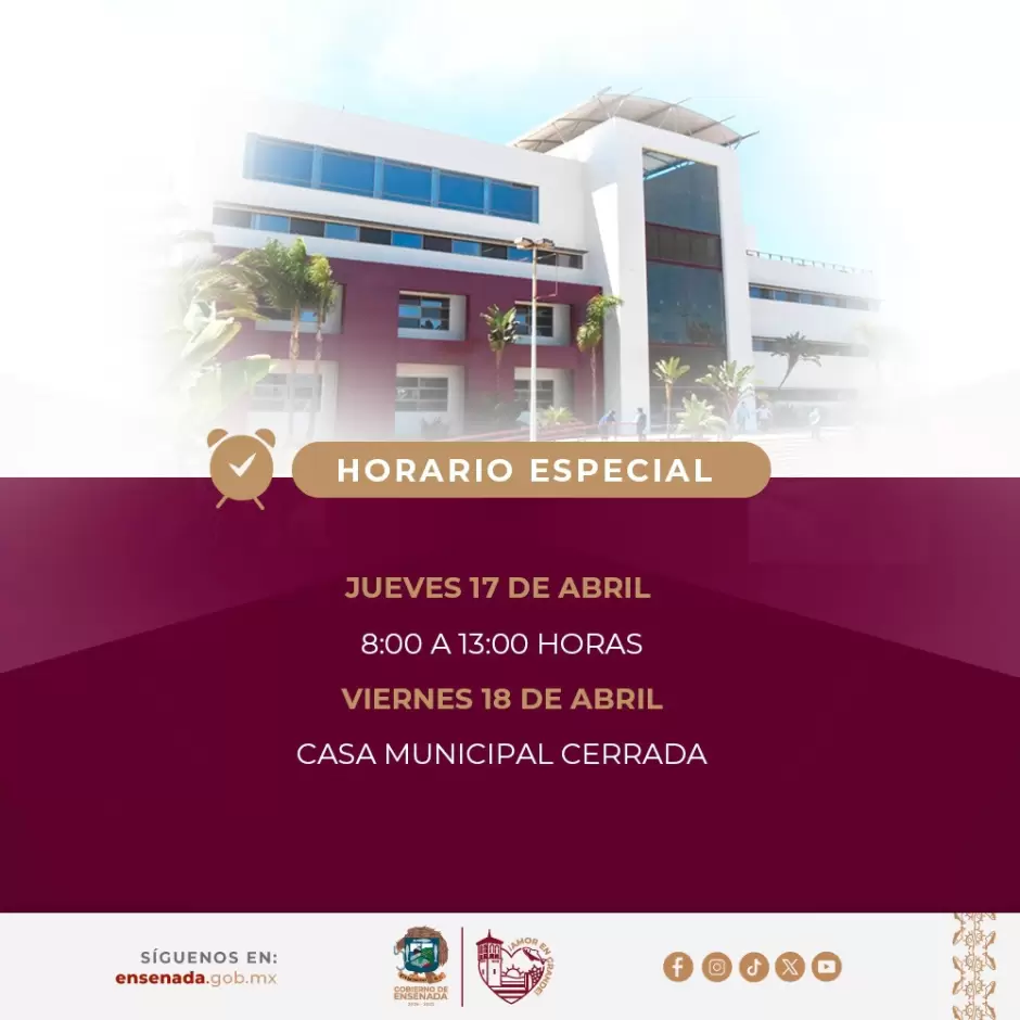 Horario Especial