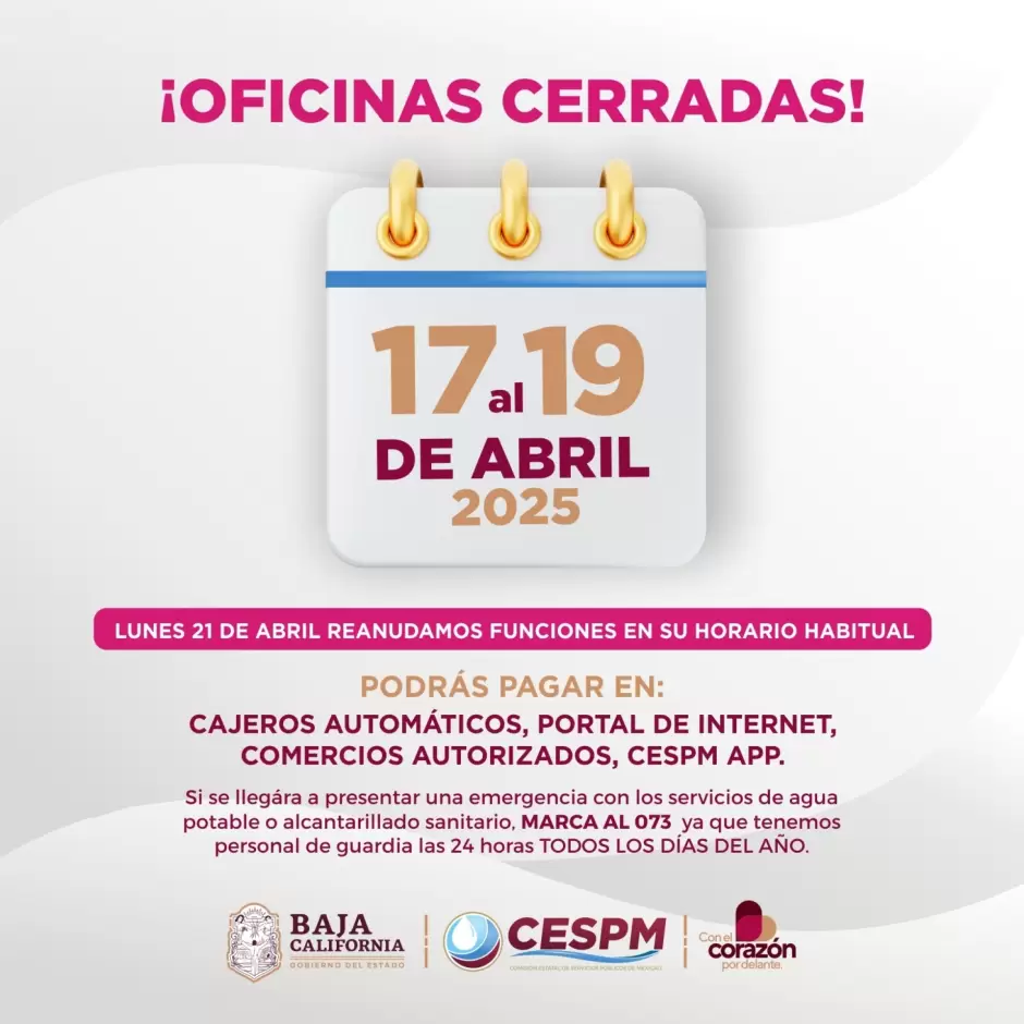 Periodo vacacional CESPM