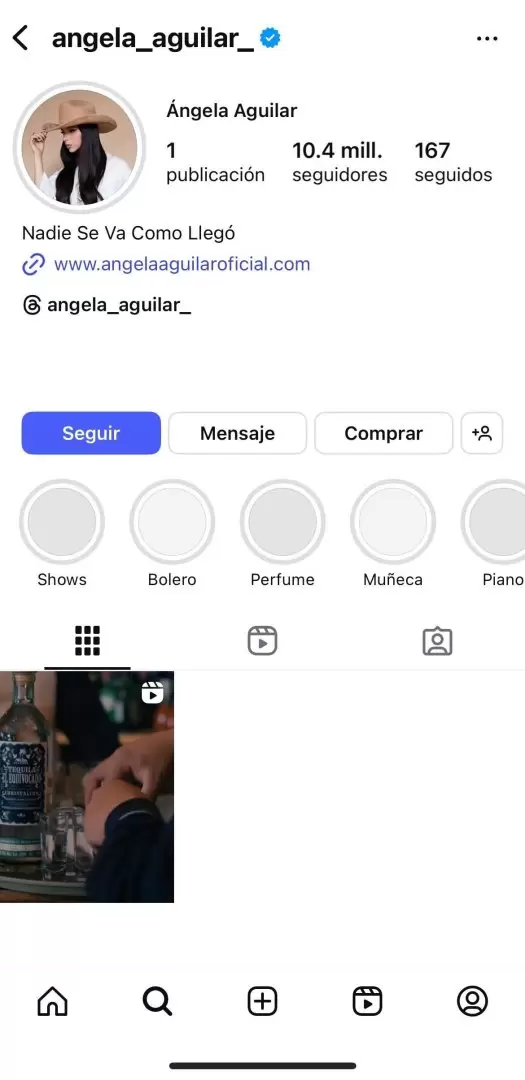 As luce el Instagram de Christian Nodal