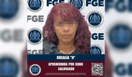 Detenida por robo calificado