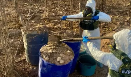 Centro de precursores qumicos en Elota, Sinaloa