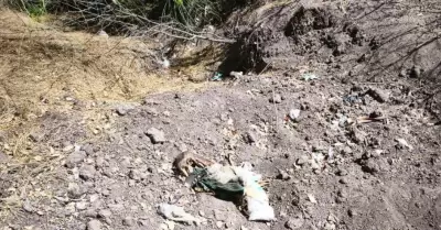 Fosas clandestinas en zona cercana a Culiacn