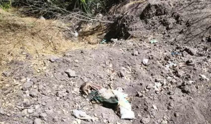 Fosas clandestinas en zona cercana a Culiacán