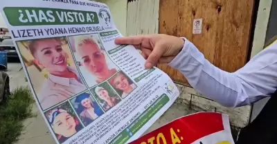 Familia de joven colombiana desparecida