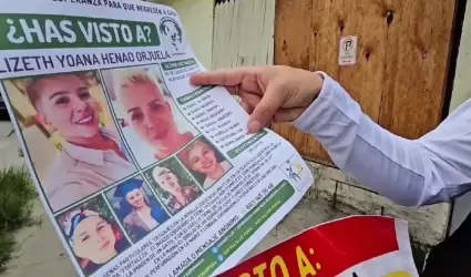 Familia de joven colombiana desparecida