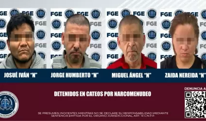 Cuatro personas detenidas
