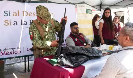 Campaa de canje de armas de fuego y juguetes blicos 'S al Desarme, S a la Pa