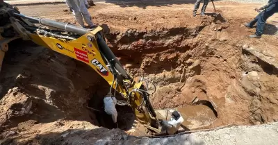 Mantenimiento correctivo en el colector Alamar Oriente