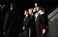 Donald Trump llega a Roma para el funeral del papa Francisco