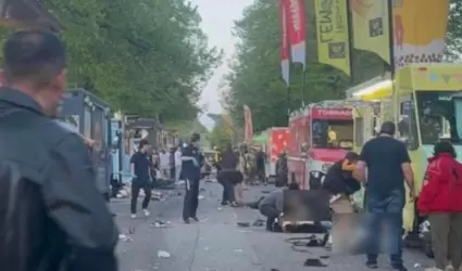 Atropellamiento masivo en Canad