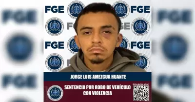 Sentenciado por robo de vehculo con violencia