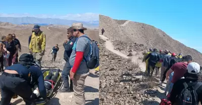 Rescate de menor lesionado en el cerro "Ciempis"