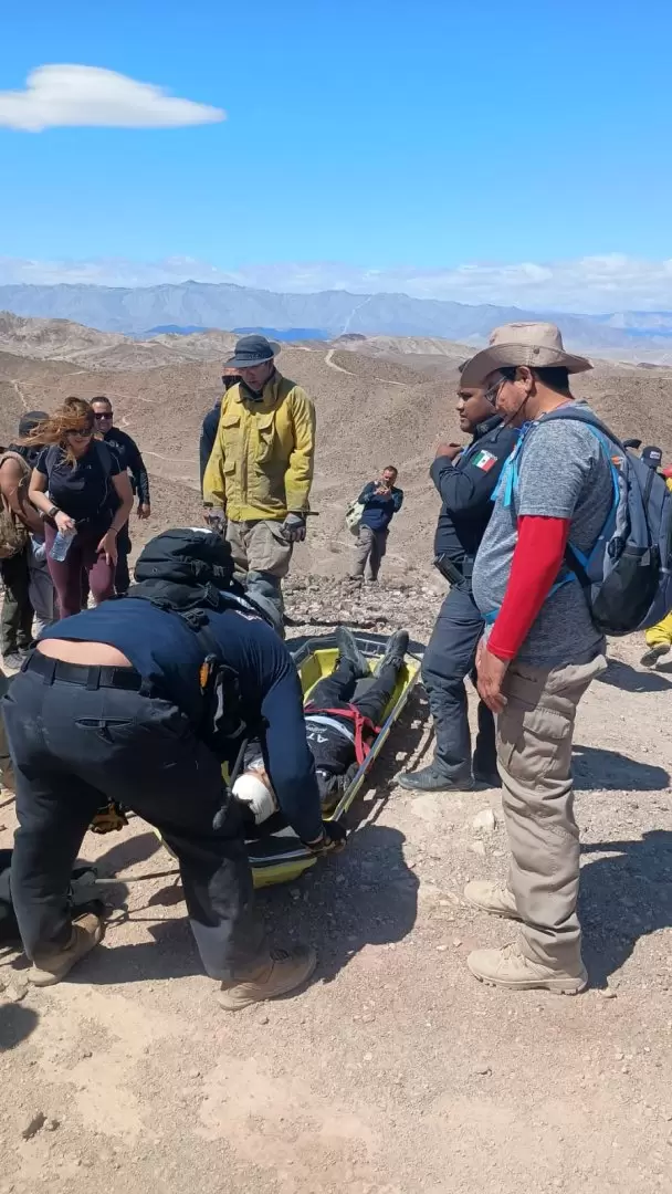 Rescate de menor lesionado en el cerro "Ciempis"