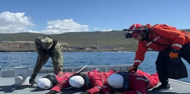 Ejercicio de Proteccin Martima Portuaria en Ensenada